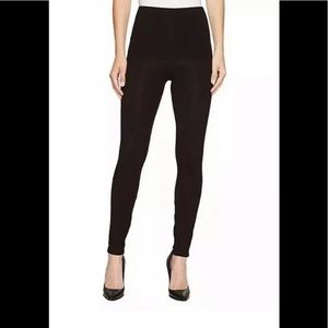 HUE tummy slimming leggings pants black S